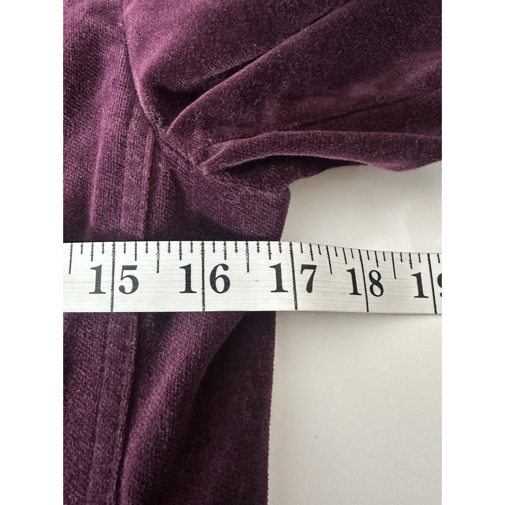 VINCE Velvet Blazer Jacket Womens Size 4 Purple Career Business Elegant Designer - Picture 5 of 9